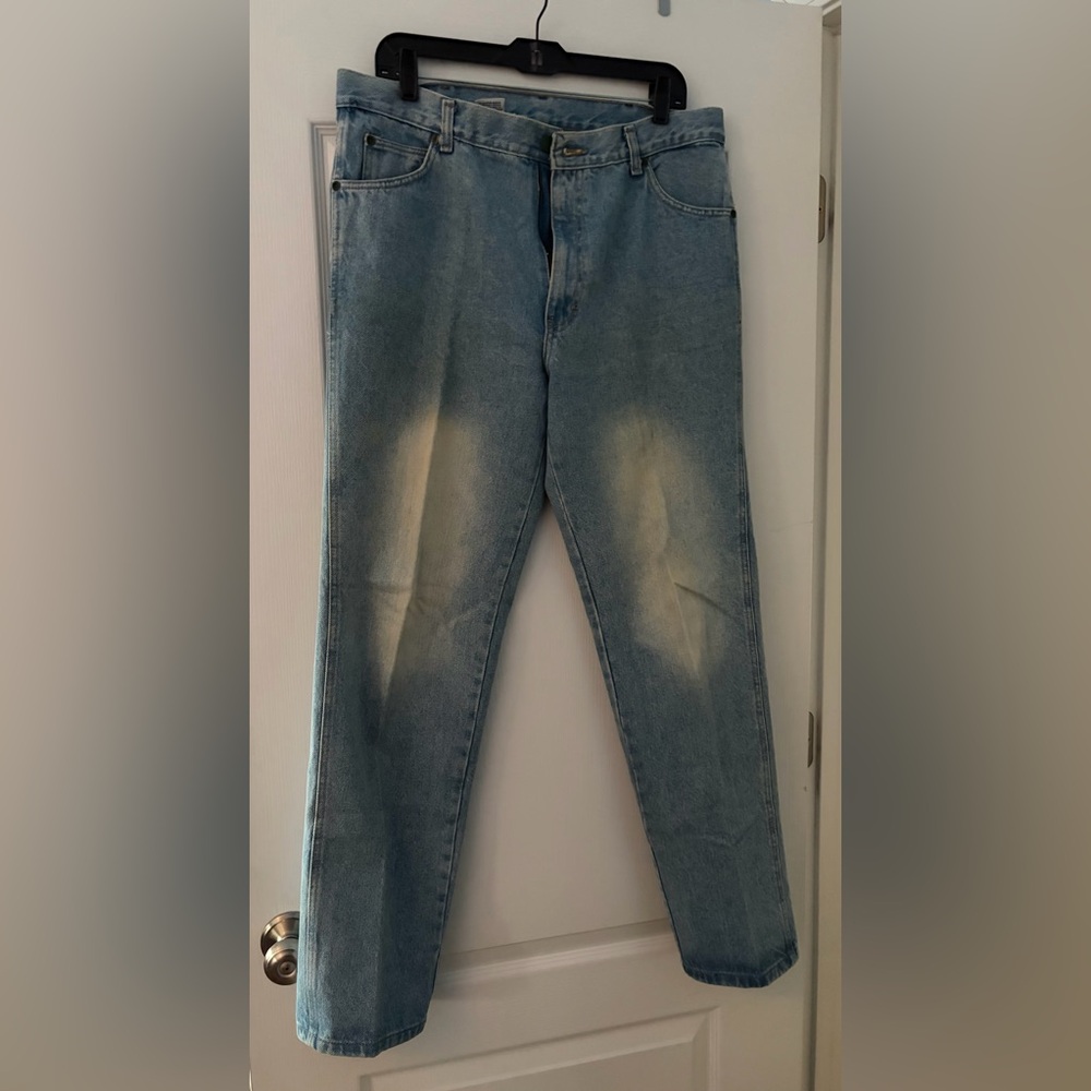 Vintage 1989 Calvin Klein Light Blue Size 36 Men's Straight-Leg Jeans